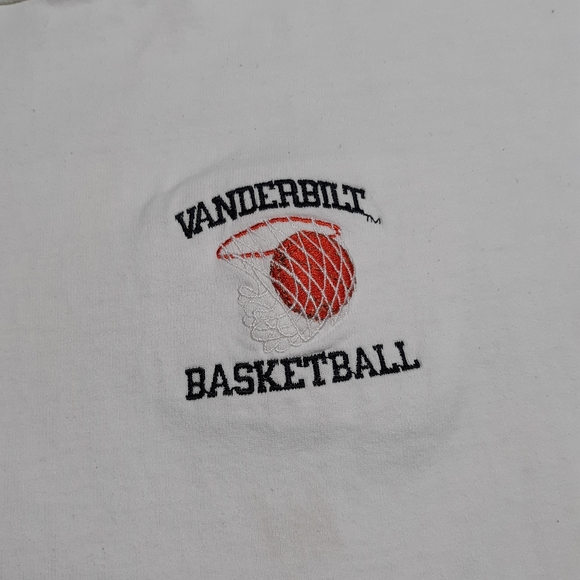 Vintage 90s Vanderbilt Basketball Nashville TN Longsleeve Tshirt Size Medium - Picture 2 of 5